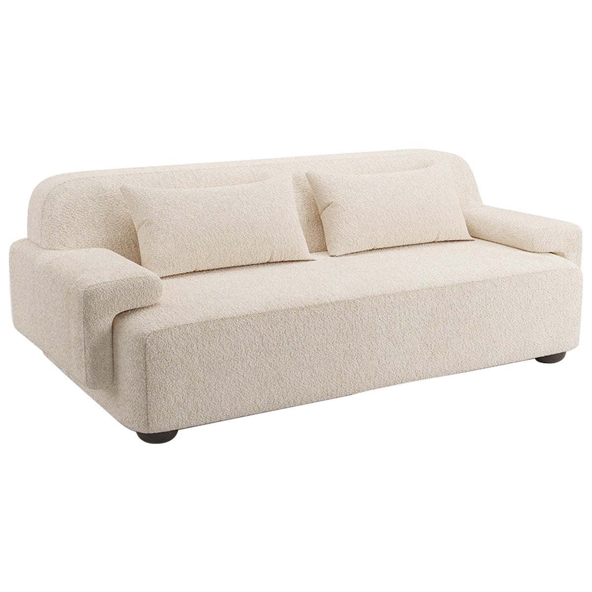 Popus Editions Lena 4 Seater Sofa in Natural Athena Loop Yarn Upholstery For Sale