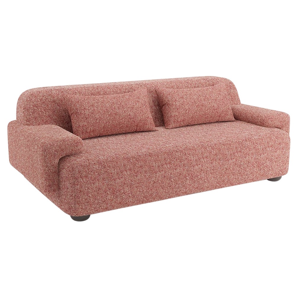 Popus Editions Lena 4 Seater Sofa in Sangria London Linen Fabric For Sale