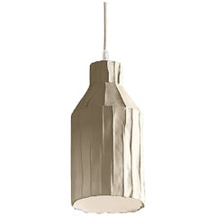 Lampe SUFI contemporaine en céramique sable texturée Corteccia