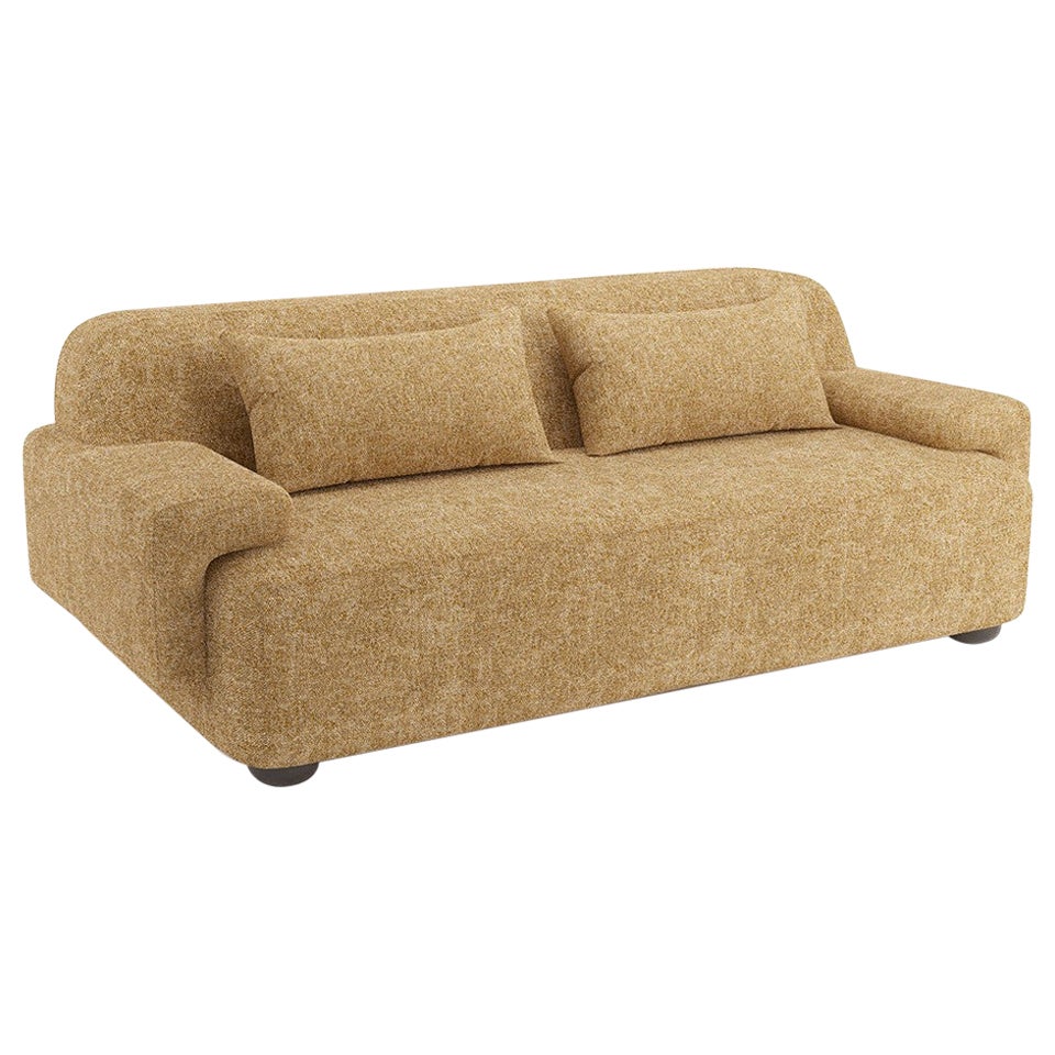 Popus Editions Lena 4 Seater Sofa in Ocher London Linen Fabric For Sale