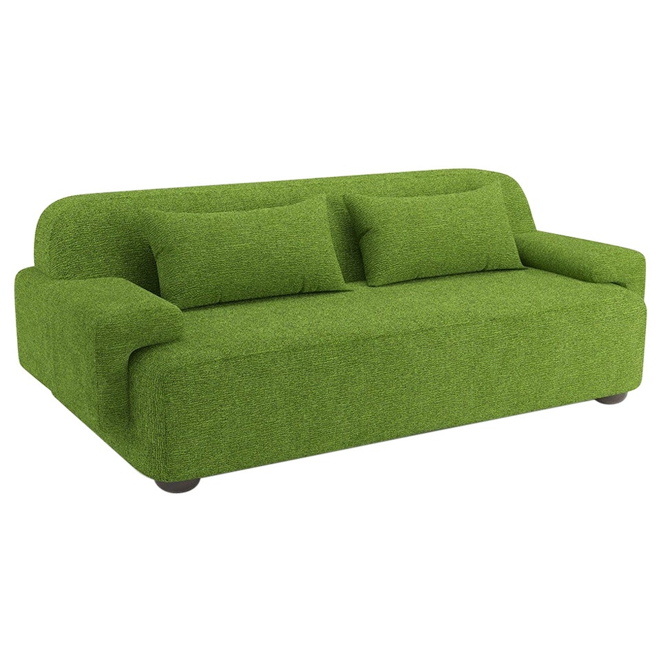 Popus Editions Lena 4 Seater Sofa in Grass Megeve Fabric with Knit Effect For Sale