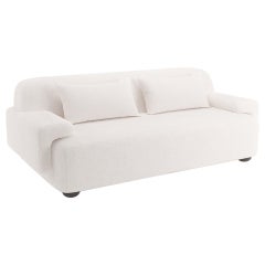 Popus Editions Lena 4 Seater-Sofa aus elfenbeinfarbenem Megeve-Stoff mit Strickeffekt