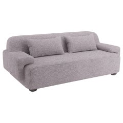 Popus Editions Lena 4 Seater Sofa in Mouse Megeve Fabric with Knit Effect