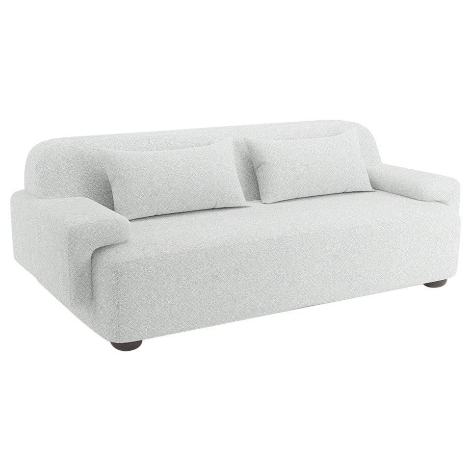 Popus Editions Lena 4 Seater Sofa in Cloud Zanzi Linen & Wool Blend Fabric For Sale
