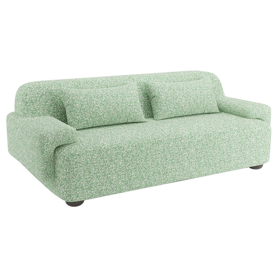 Popus Editions Lena 4 Seater Sofa in Grass Zanzi Linen & Wool Blend Fabric For Sale