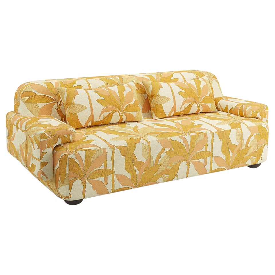 Popus Editions Lena 4 Seater Sofa in Rust Miami Jacquard Upholstery For Sale