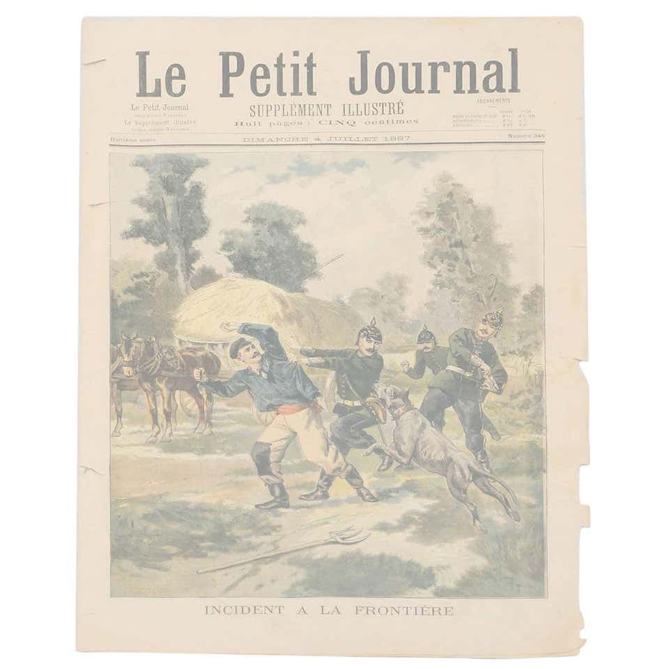 19th Century French Newspaper 'Le Petite Jounal', 1897 For Sale