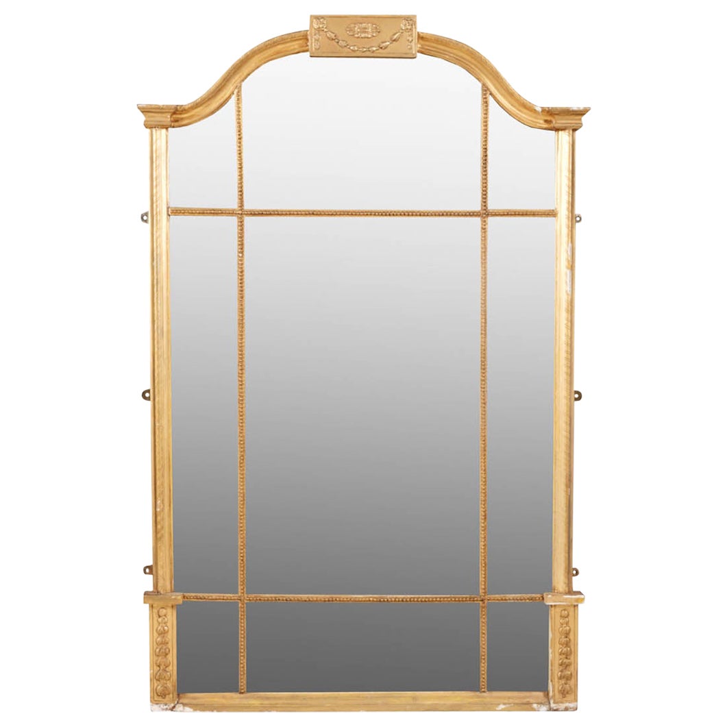 19th Century Arch-Top Pier Mirror