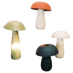 Set of 4 Mushroom Lamps by Nick Pourfard