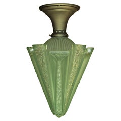 Consolidated Glass Co. 2 Piece Moderinizer in Rare Green