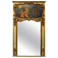 18th Century Louis XV Style Trumeau Mirror