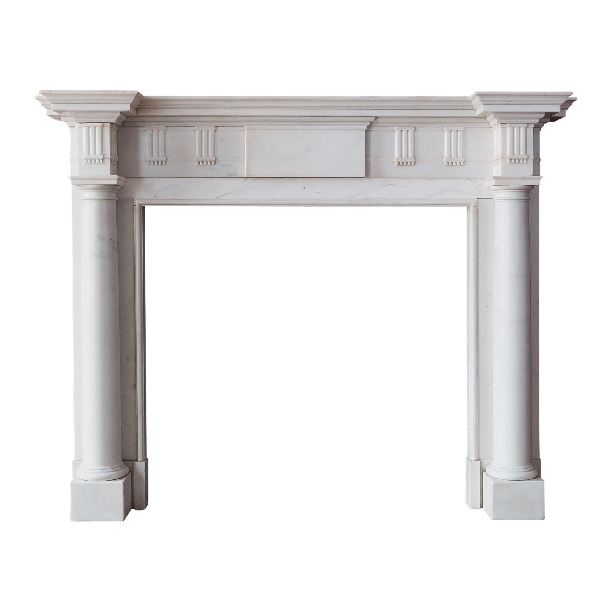 Statuary Marble Chimneypiece after Sir William Chambers For Sale