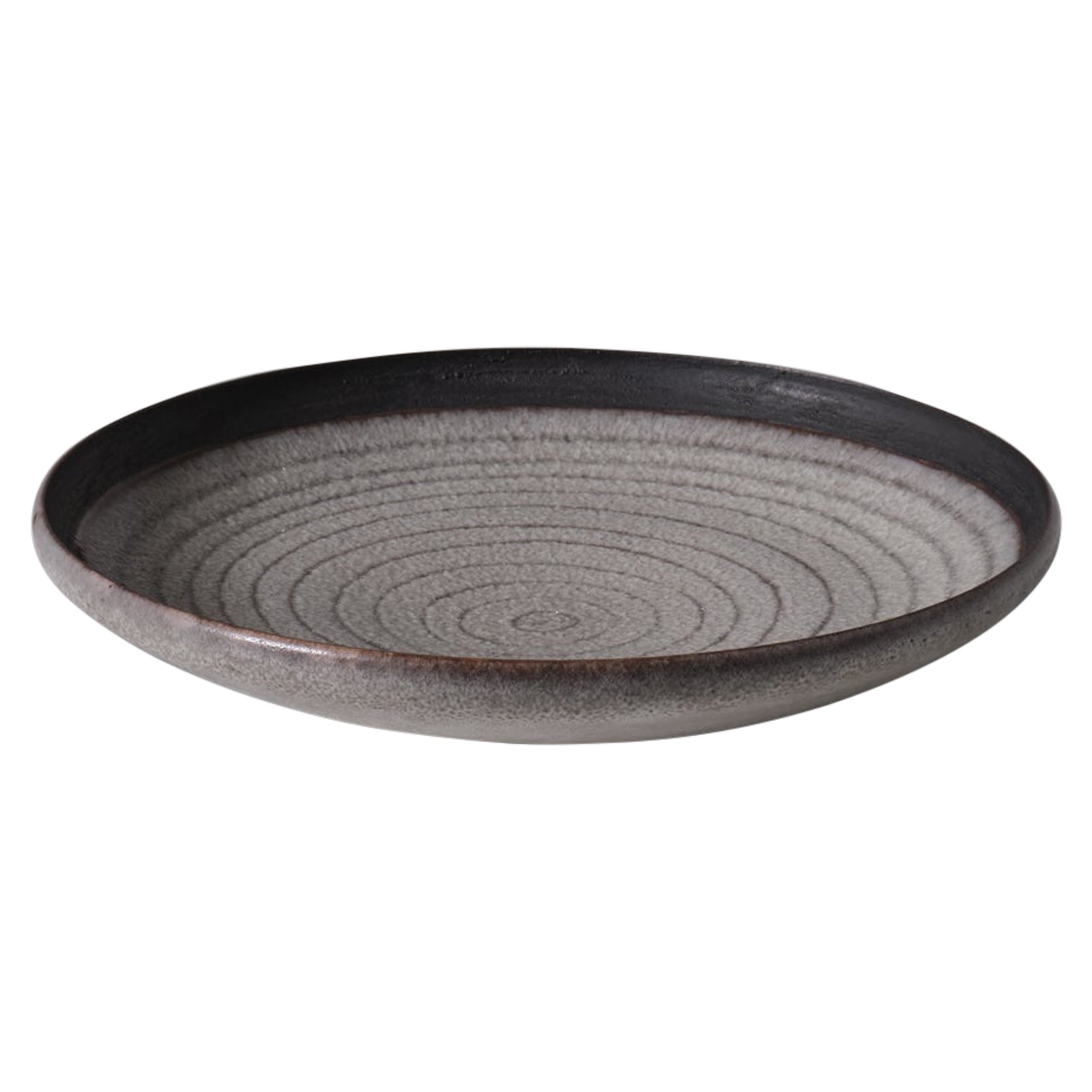 Cuenco de cerámica con motivo circular de Carlo Zauli, Italia, años 60