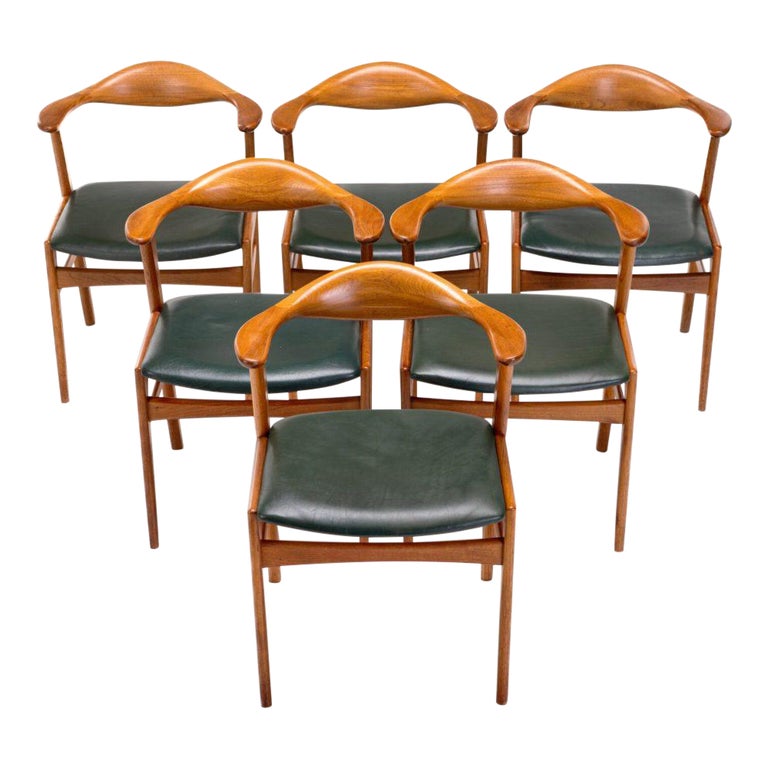 Erik Kierkegaard for Hong Chair 49 in Teak and Leather For Sale at 1stDibs
