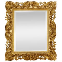Antique 19th-Century Italian Giltwood Mirror