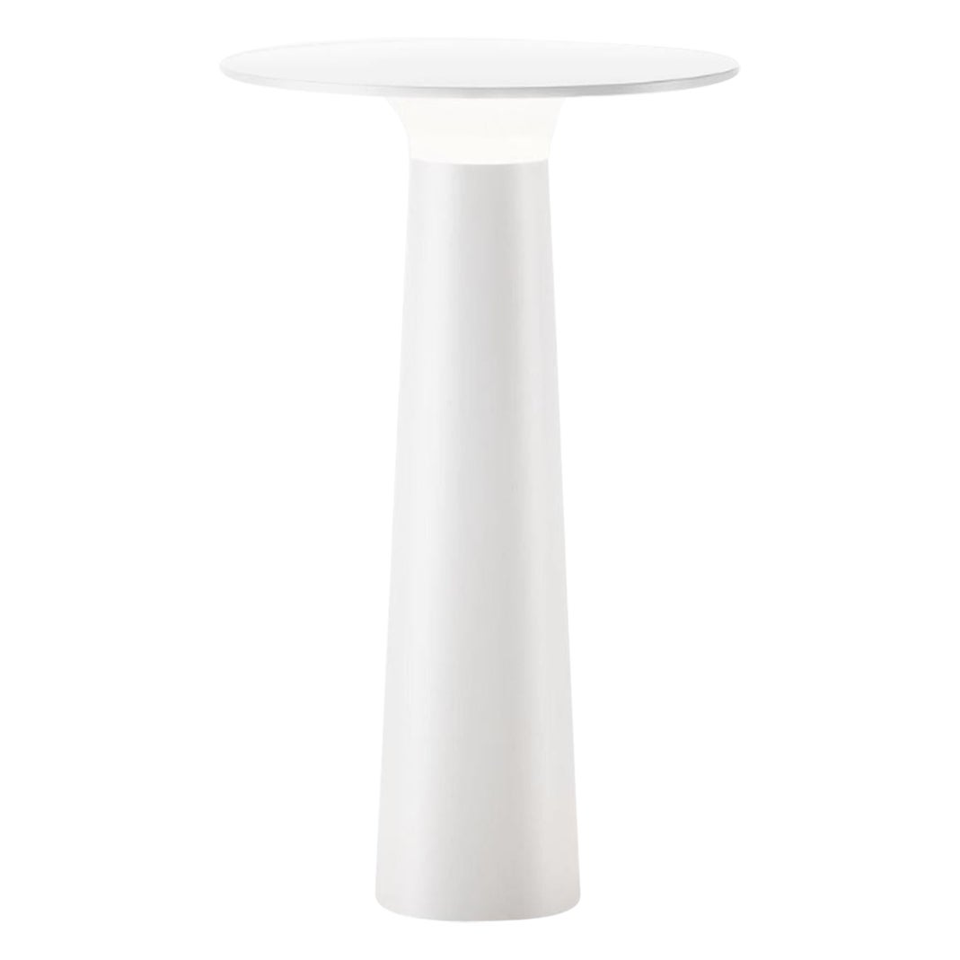 Klaus Nolting 'Lix' Portable Outdoor Aluminum Table Lamp in White for IP44de For Sale
