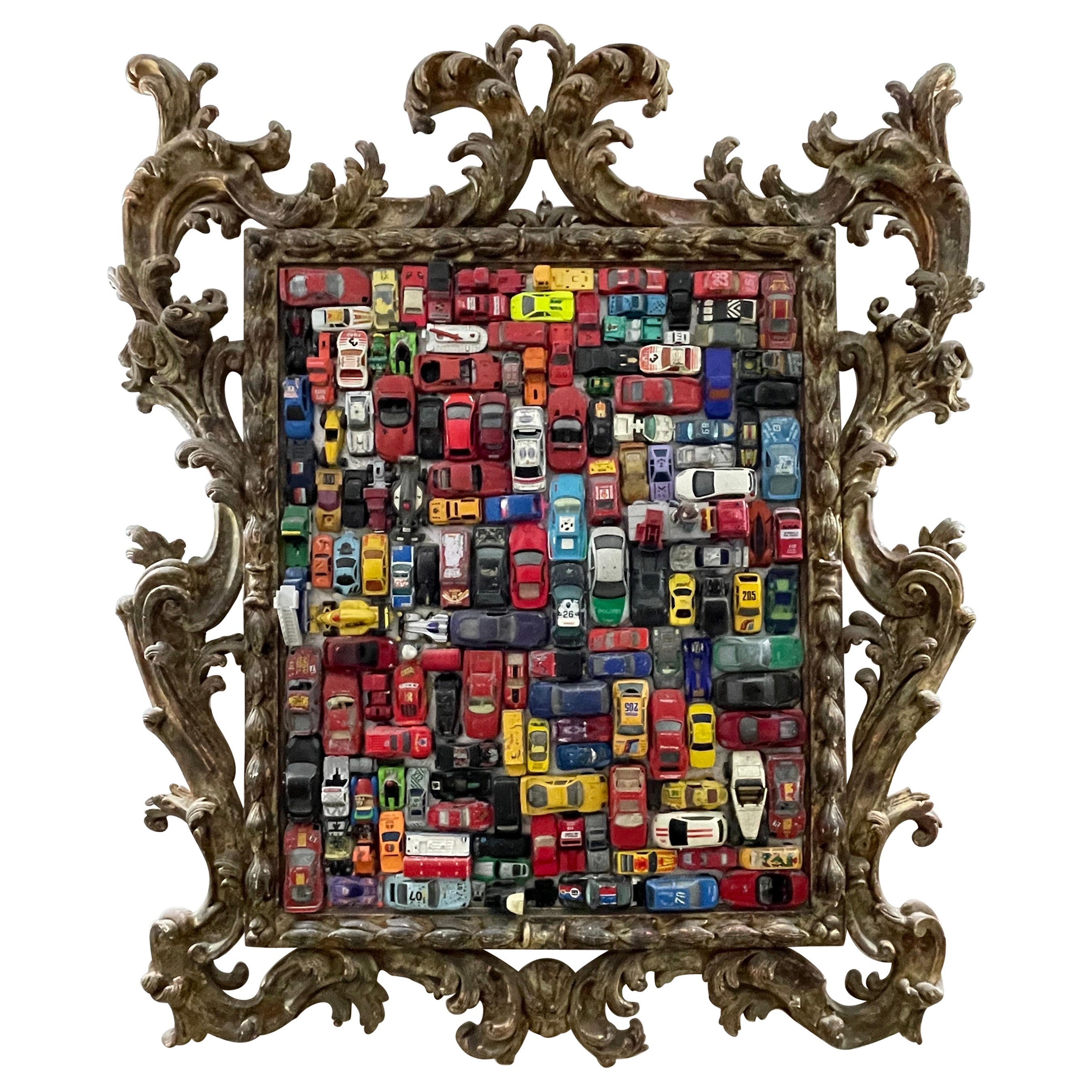 Decorative Wall Large Picture Frame Baroque Cars Modeling 1960s Pop Art For Sale