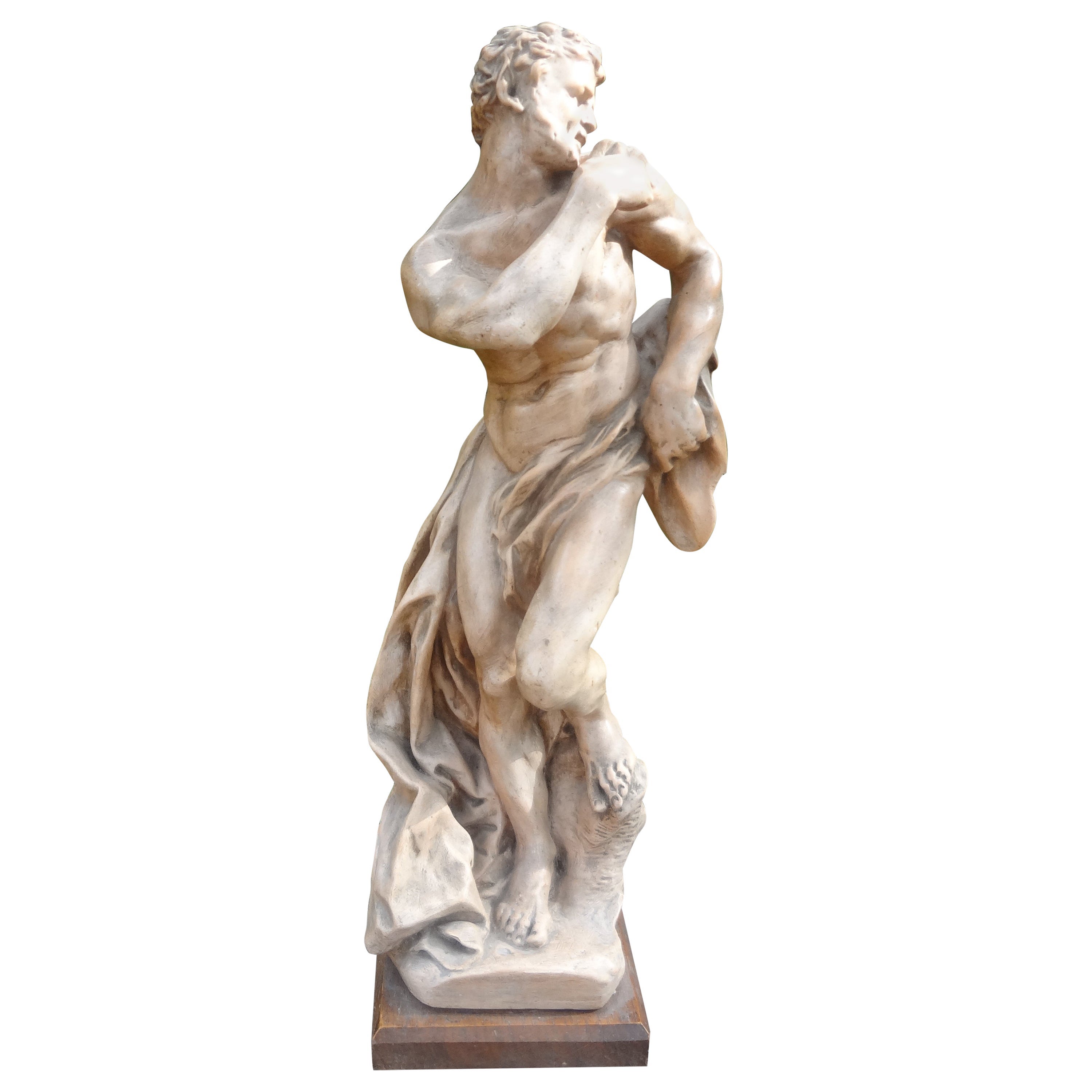 French Terracotta Sculpture of a Classical Male For Sale