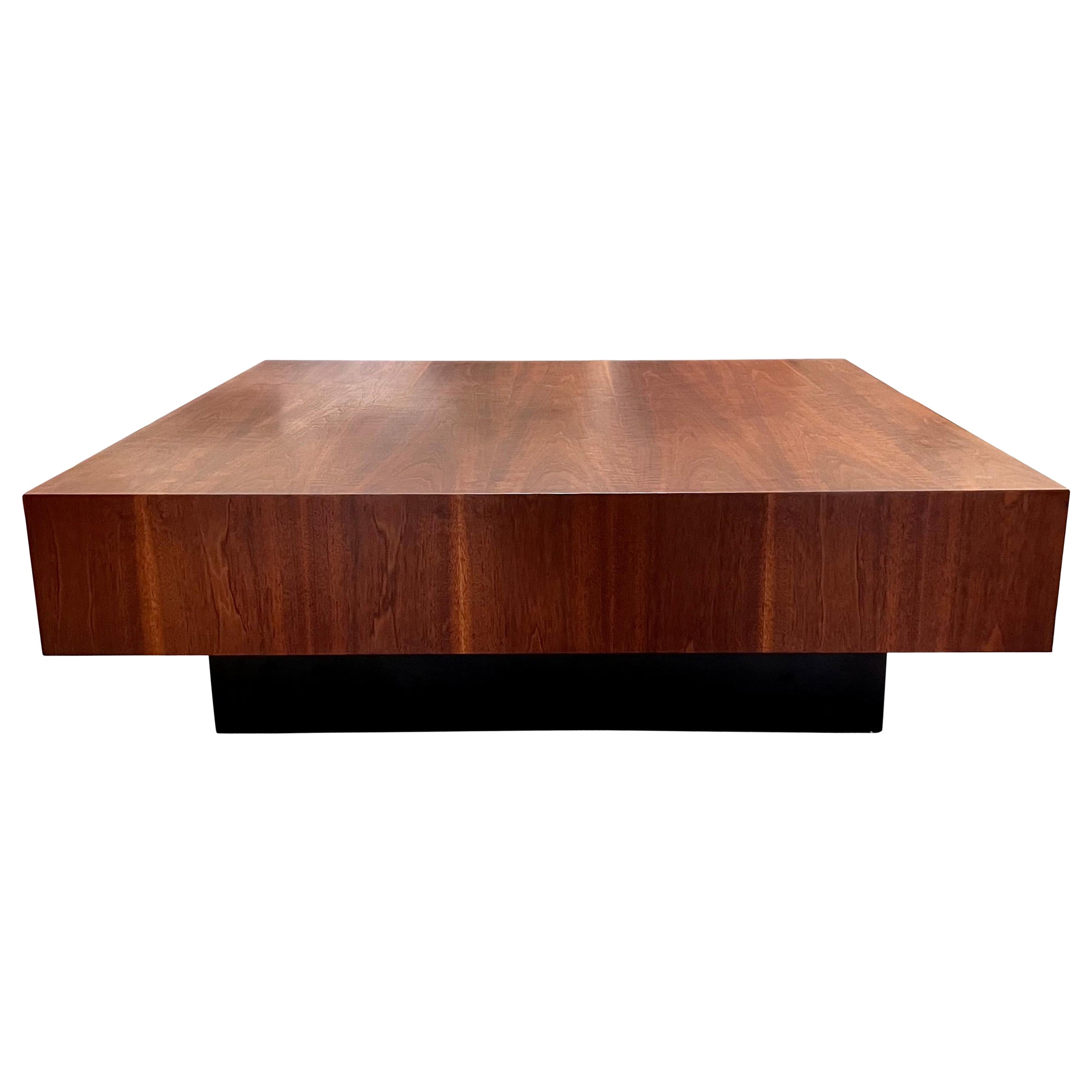 Mid Century Black Lacquered Asian Inspired Coffee Table at 1stDibs