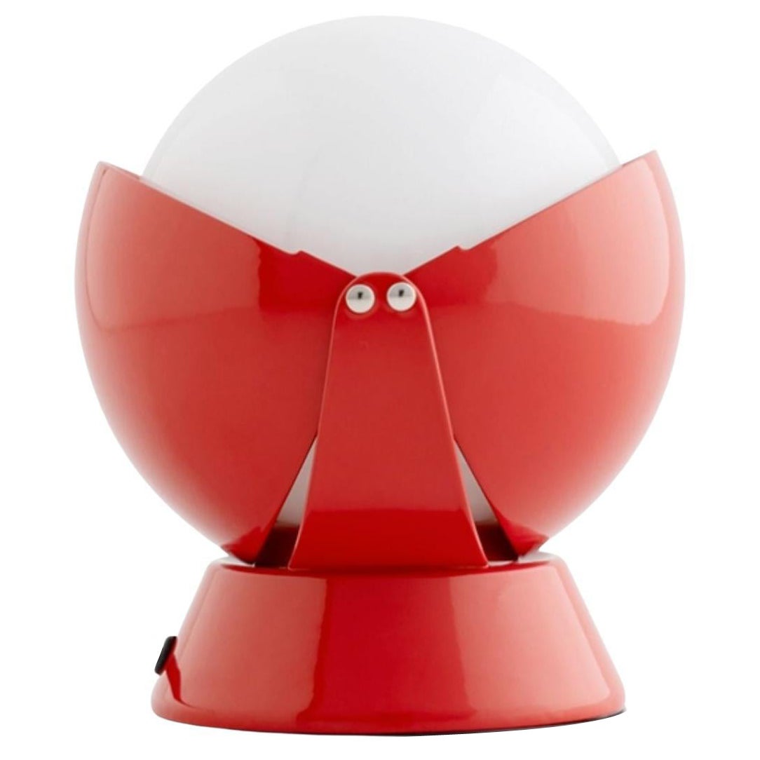 Giovanni Gorgoni 'Buonanotte' Metal & Acrylic Table Lamp in Red for Stilnovo