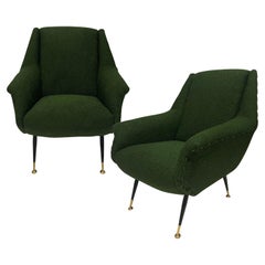 Pair Of Lounge Chairs In The Style Of Gio Ponti