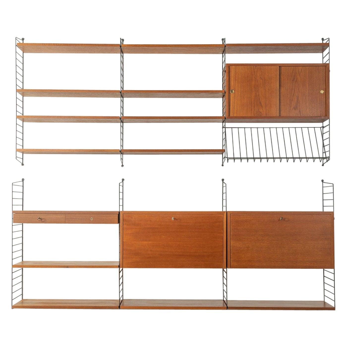 1950s Shelving System by Nils Strinning in Danish Design at 1stDibs