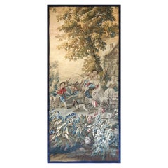 Antique Very Pretty Tapestry of 18th Century Aubusson, N° 1189