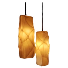 Set of 2 Unique Porcelain Rock Suspension Lamp Ceren Gurkan