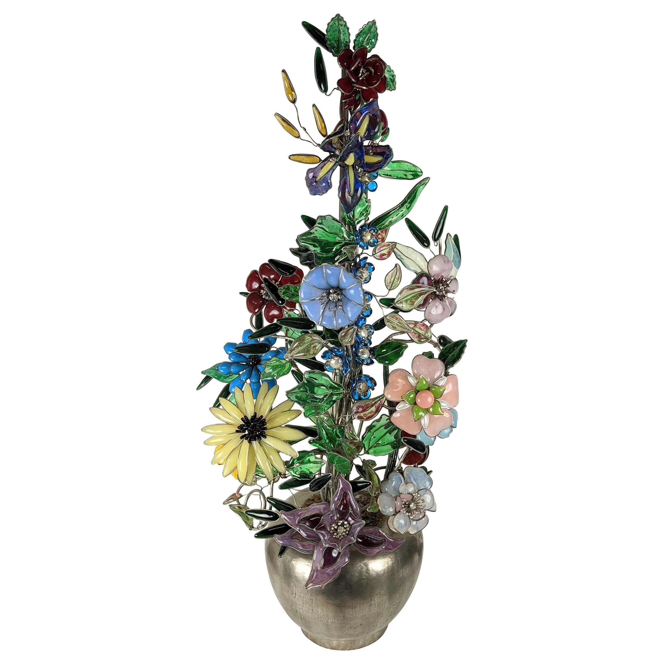 Importante arreglo floral de la Maison Gripoix, Yves Saint Laurent en venta
