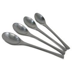 Vintage 1950s Modern Dansk Set Four Small Spoons Odin IHQ Jens Quistgaard Germany