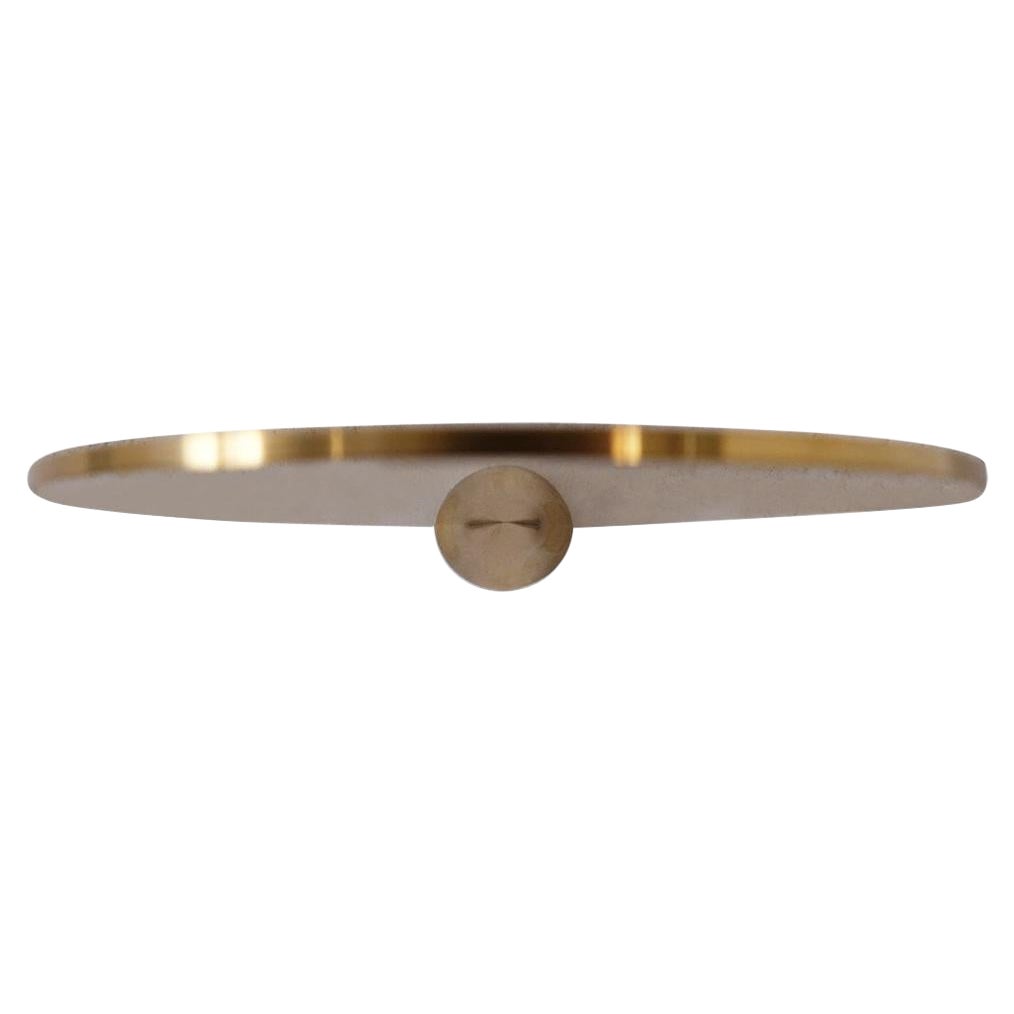 Polished Brass Floating Shelves Signed by Chanel Kapitanj, Small For Sale
