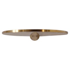 Polished Brass Floating Shelves Signed by Chanel Kapitanj, Small