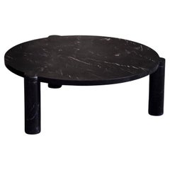 Black Marquina Marble Alexis 90 Coffee Table by Agglomerati