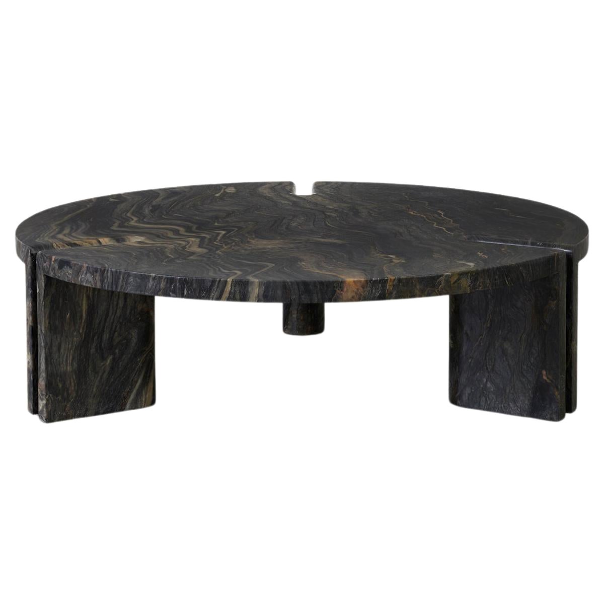 Marble Round Table by Agglomerati For Sale