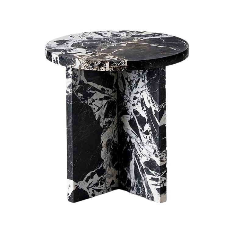Rosa Marble Side Table by Agglomerati For Sale