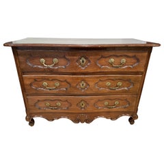 Antique French 18th Century Walnut Louis XV Period Commode