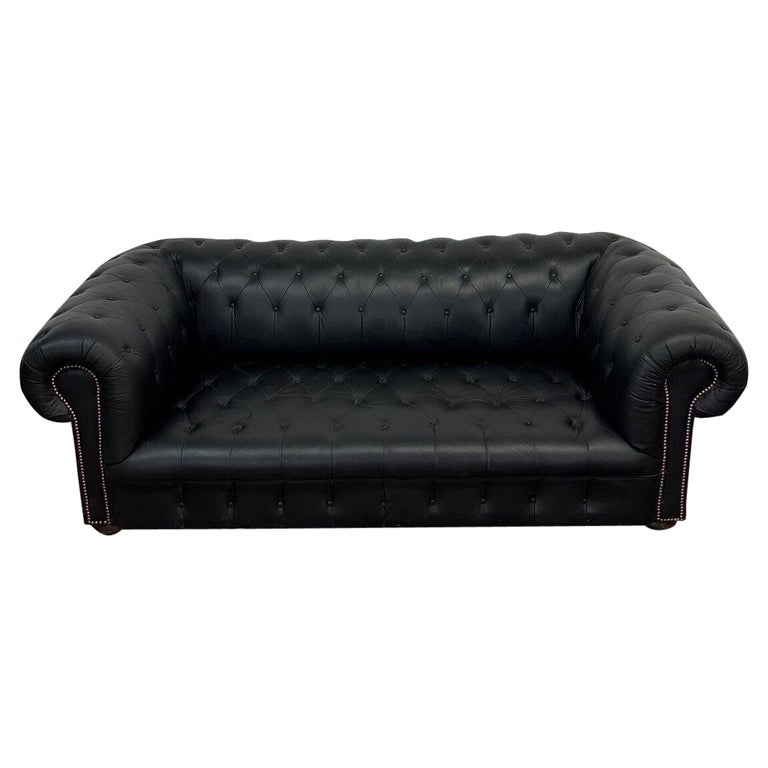 Vintage Leather Chesterfield Sofa For Sale at 1stDibs