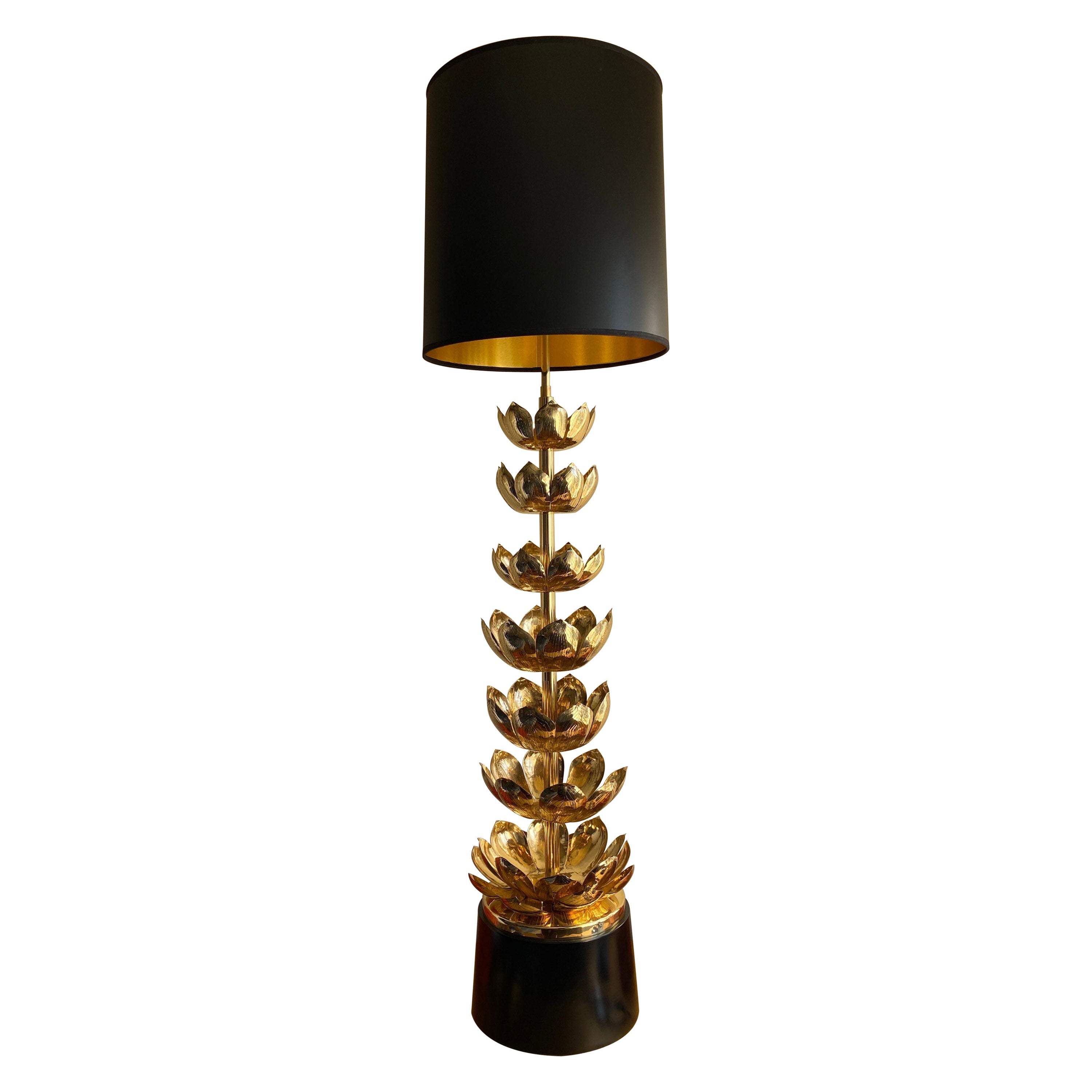 Feldman Brass Lotus Lamp