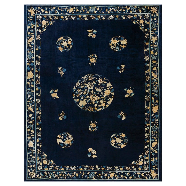 Antique Chinese Art Deco Rug For Sale at 1stDibs