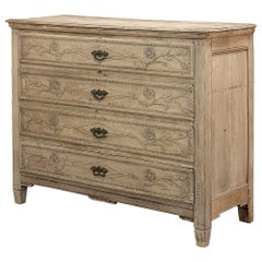 18th Century Country French Louis XVI Period Commode in Stripped Oak