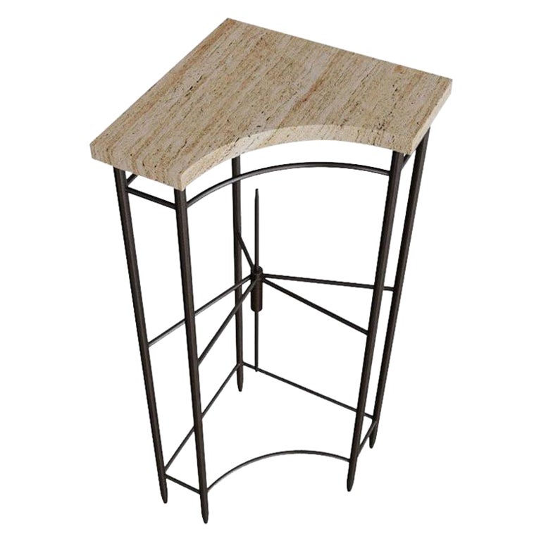 Gol. 004 Marble Corner Table by Chapter Studio For Sale at 1stDibs