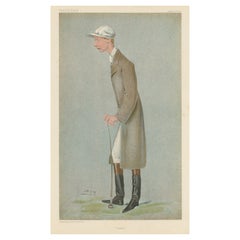 Antique Chromolithograph Vanity Fair Caricature Print 'Lester'