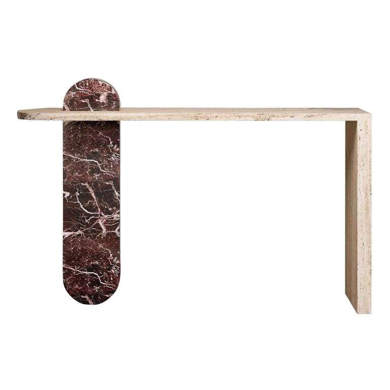 Gol. 002 Marble Console Table by Chapter Studio For Sale