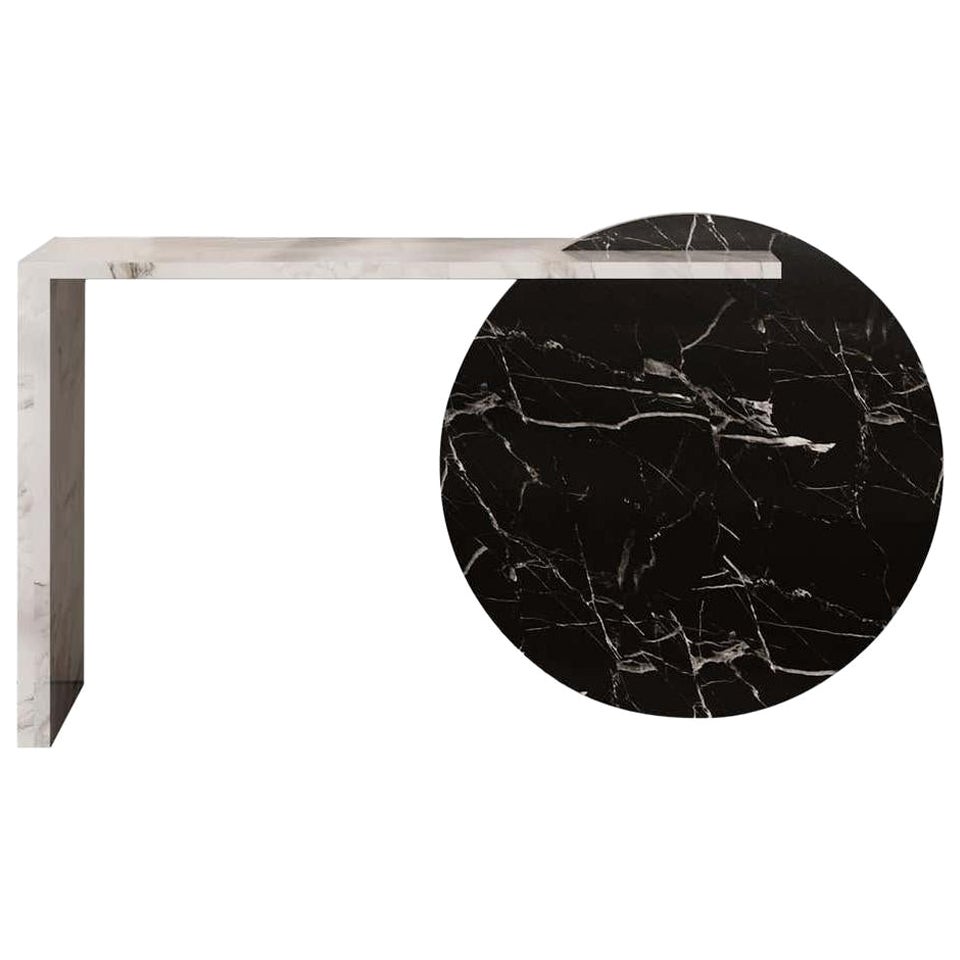 Gol. 001 Marble Console Table by Chapter Studio For Sale