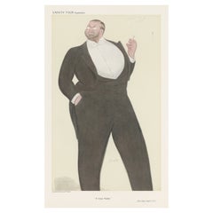 Chromolithograph Vanity Fair Caricature Print 'a Great Realist'