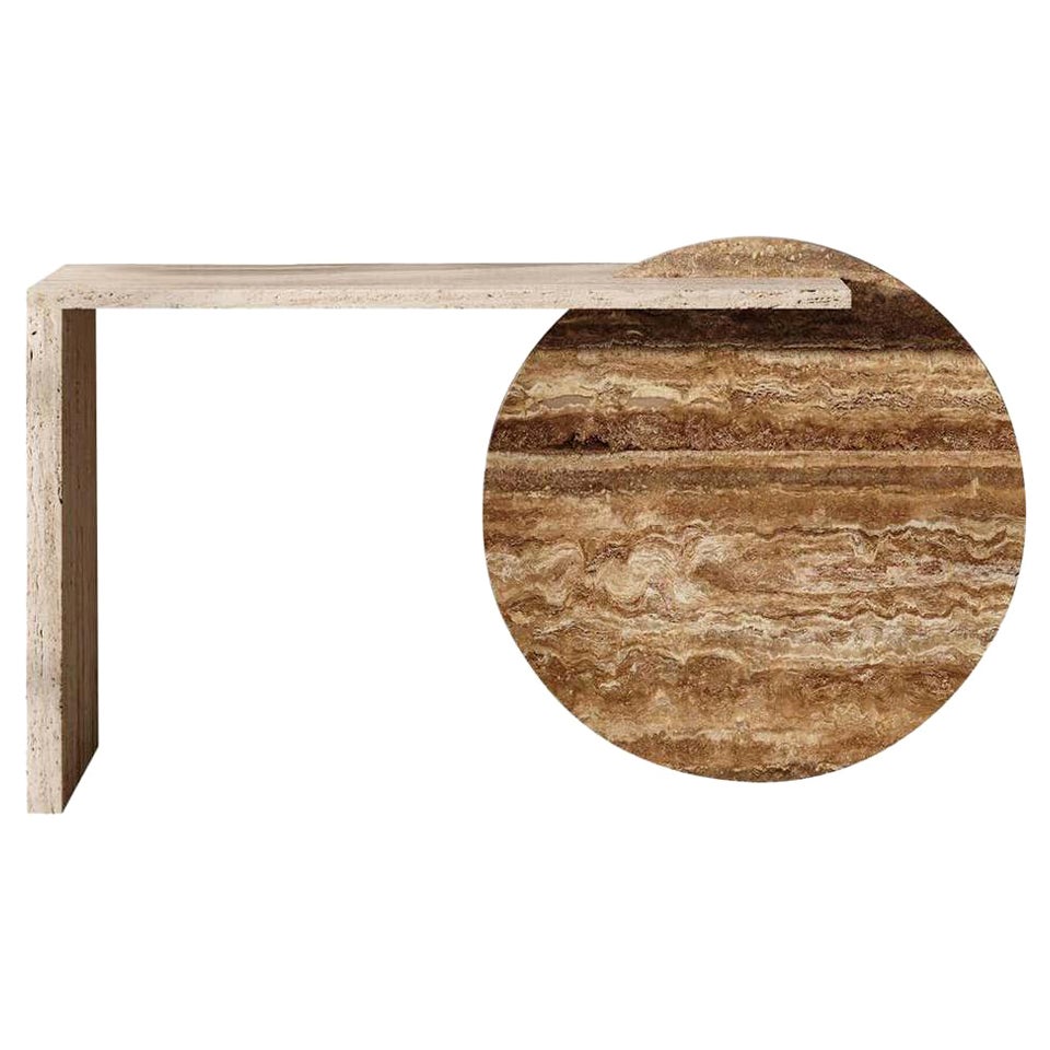 Console de table Gol. 001 en marbre par Chapter Studio