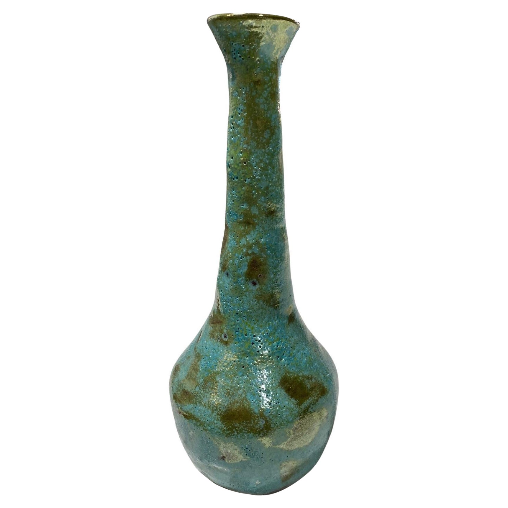 Beatrice Wood Signed Midcentury California Studio Pottery Luster Glaze Vase For Sale