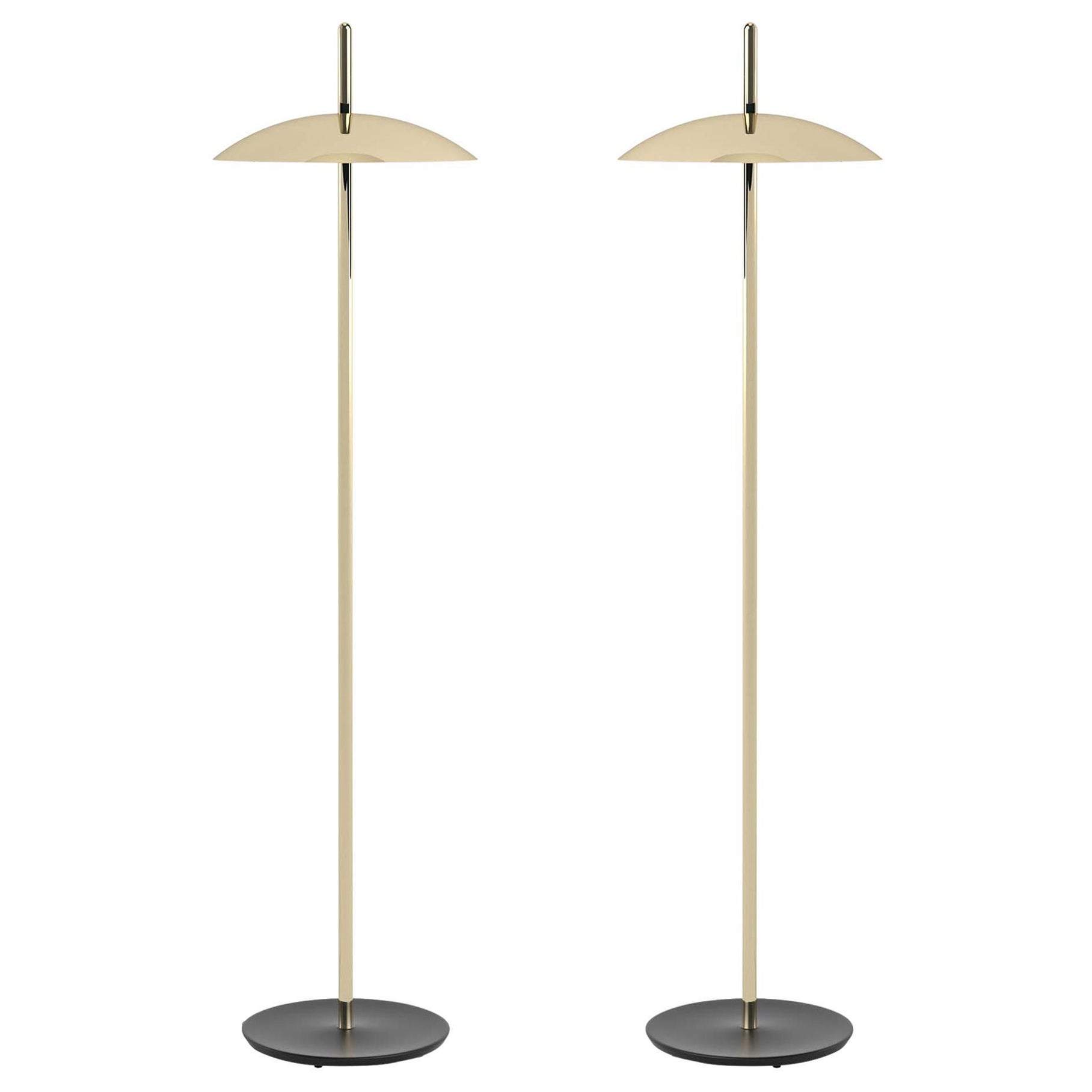 Pair of Brass Signal Floor Lamp from Souda, Made to Order For Sale