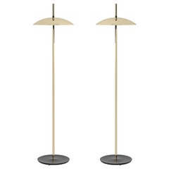 Pair of Brass Signal Floor Lamp from Souda, Made to Order