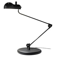 Joe Colombo 'Topo' Table Lamp in Black with Base for Stilnovo